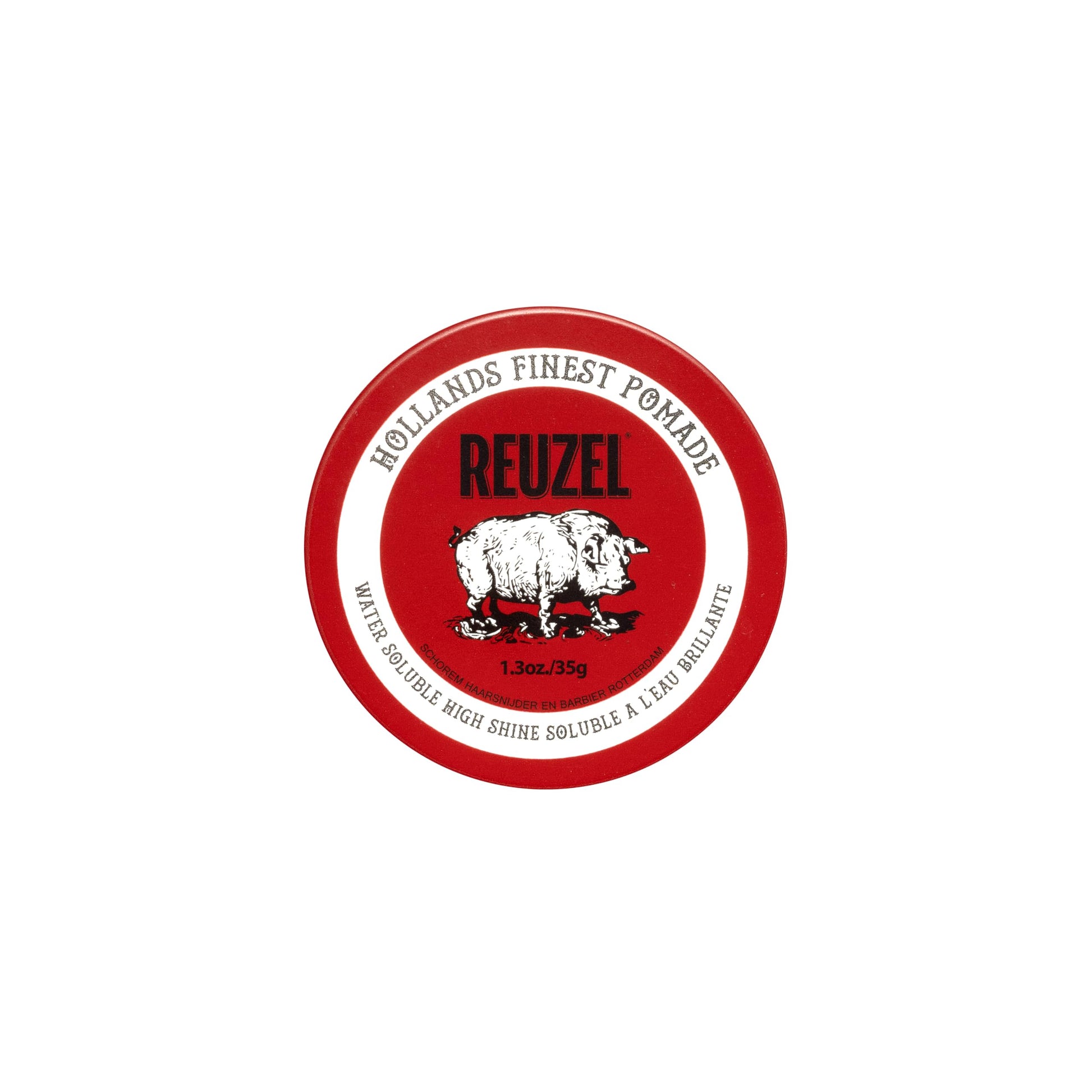 White Smoke REUZEL Red Pomade, Medium All Day Hold, Water Soluble Styling, High Shine and Flake Free, Easy To Wash Out, For All Hair Types