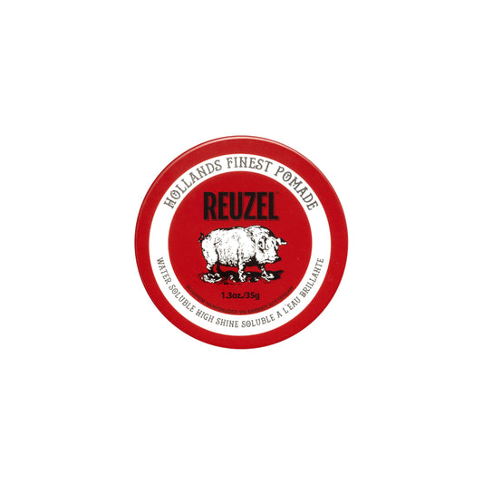 White Smoke REUZEL Red Pomade, Medium All Day Hold, Water Soluble Styling, High Shine and Flake Free, Easy To Wash Out, For All Hair Types