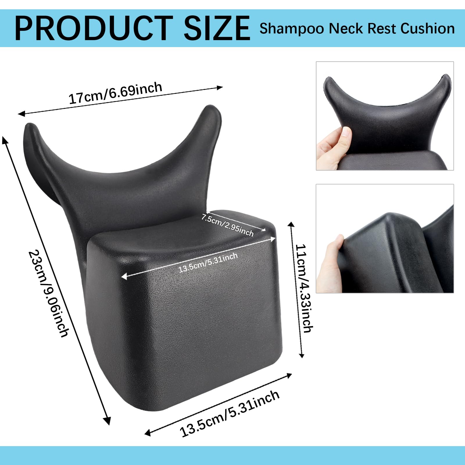 White Smoke Shampoo Neck Rest Cushion, Salon Bowl Neck Rest for Shampoo Bowl Sink Non-Slip Silicone Shampoo Bowl Neck Rest Pillow Salon Hairdressing Spa Washing Sink Basin
