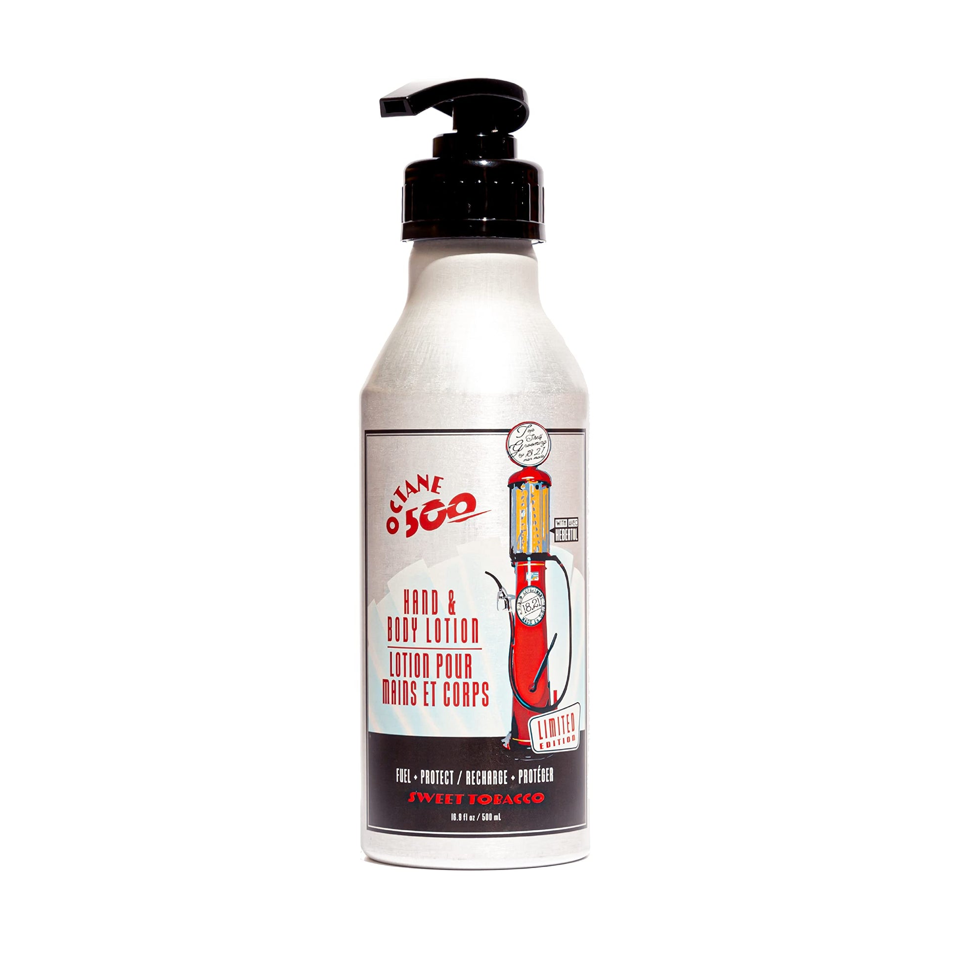 White Smoke 18.21 Man Made Octane 500 Sweet Tobacco Hand & Body Lotion, 16 fl. oz.