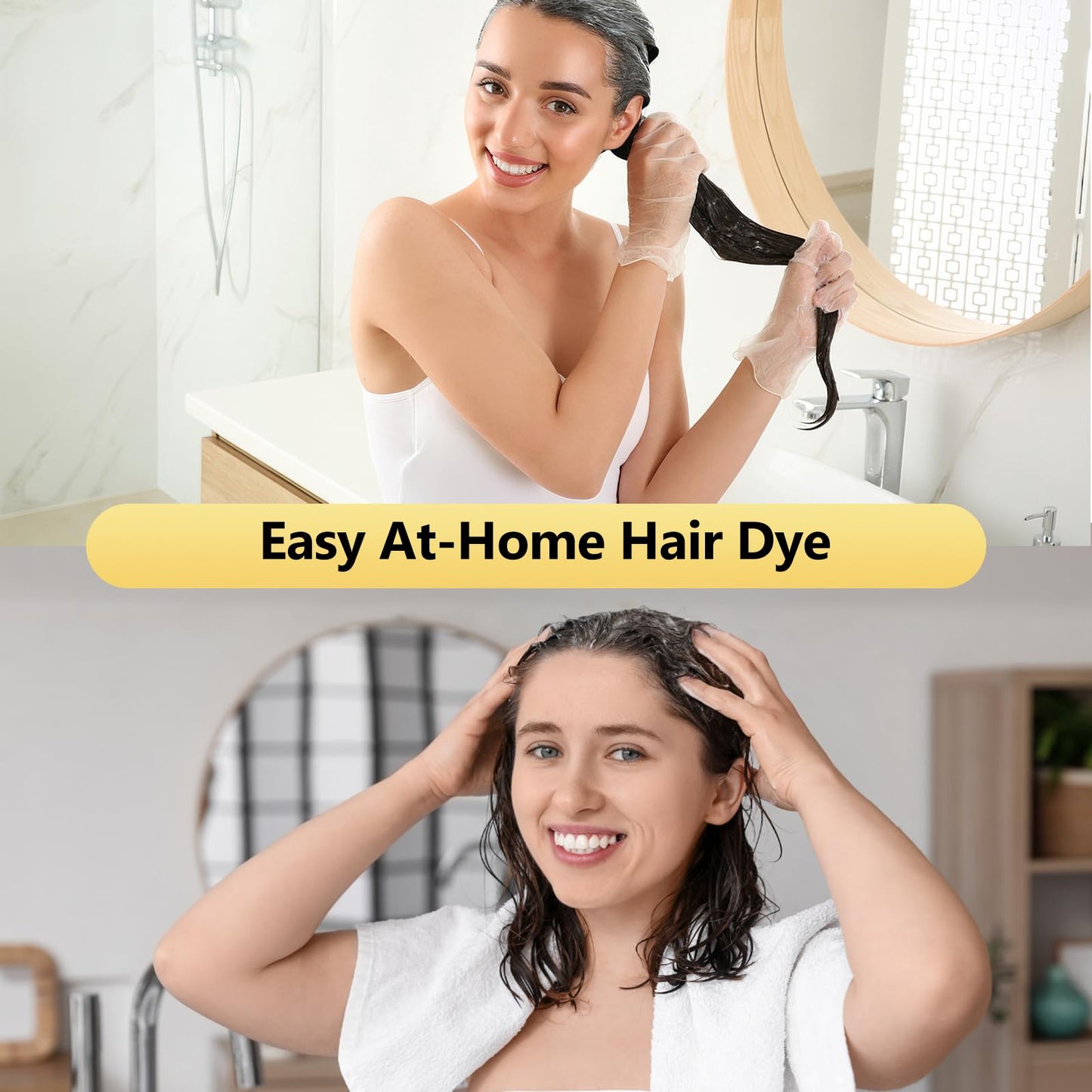 Lavender Plantkonw Light Brown Hair Dye Shampoo, 3 In 1 Semi Permanent Hair Color Shampoo for Gray Coverage, Natural Hair Dye for Women & Men, Ammonia & Paraben Free