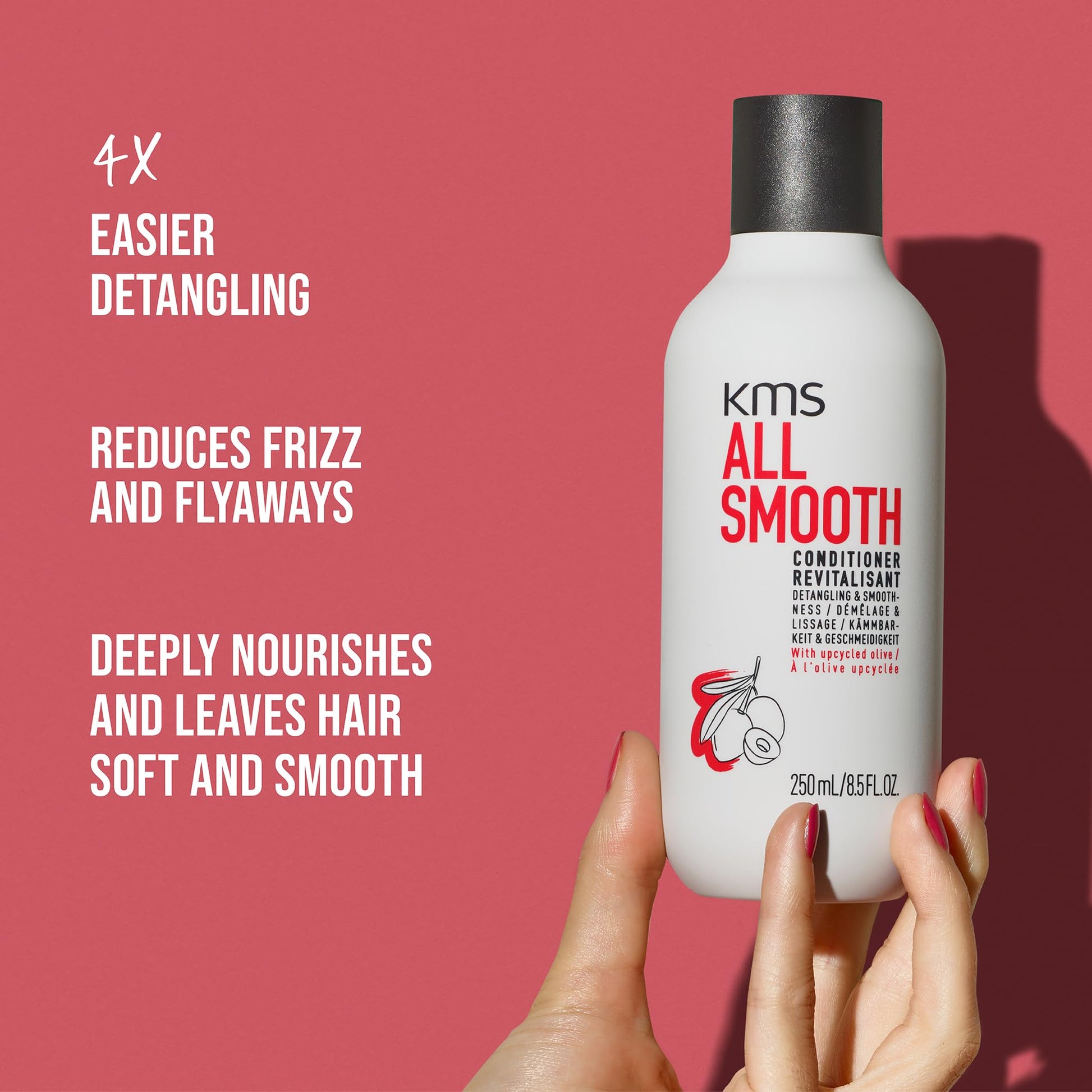 Maroon AllSmooth Conditioner, Deep Nourishment for Medium to Thick, Coarse Hair, 250ml