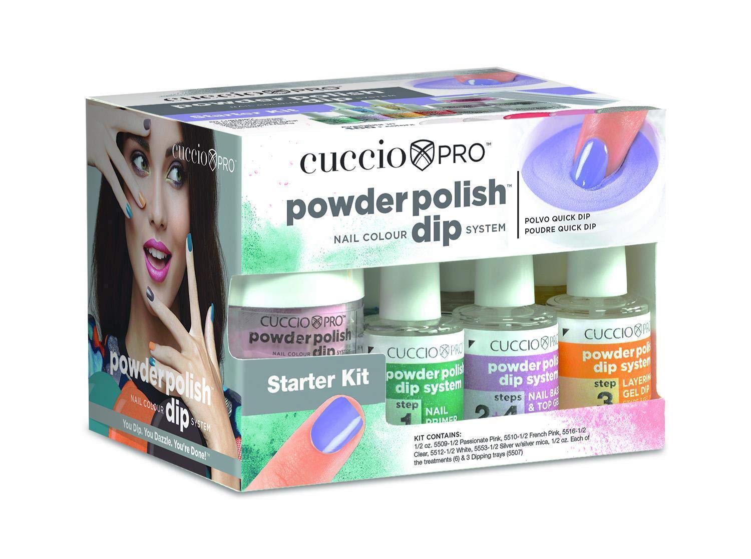 White Smoke Cuccio Pro Powder Polish Dip Starter Kit