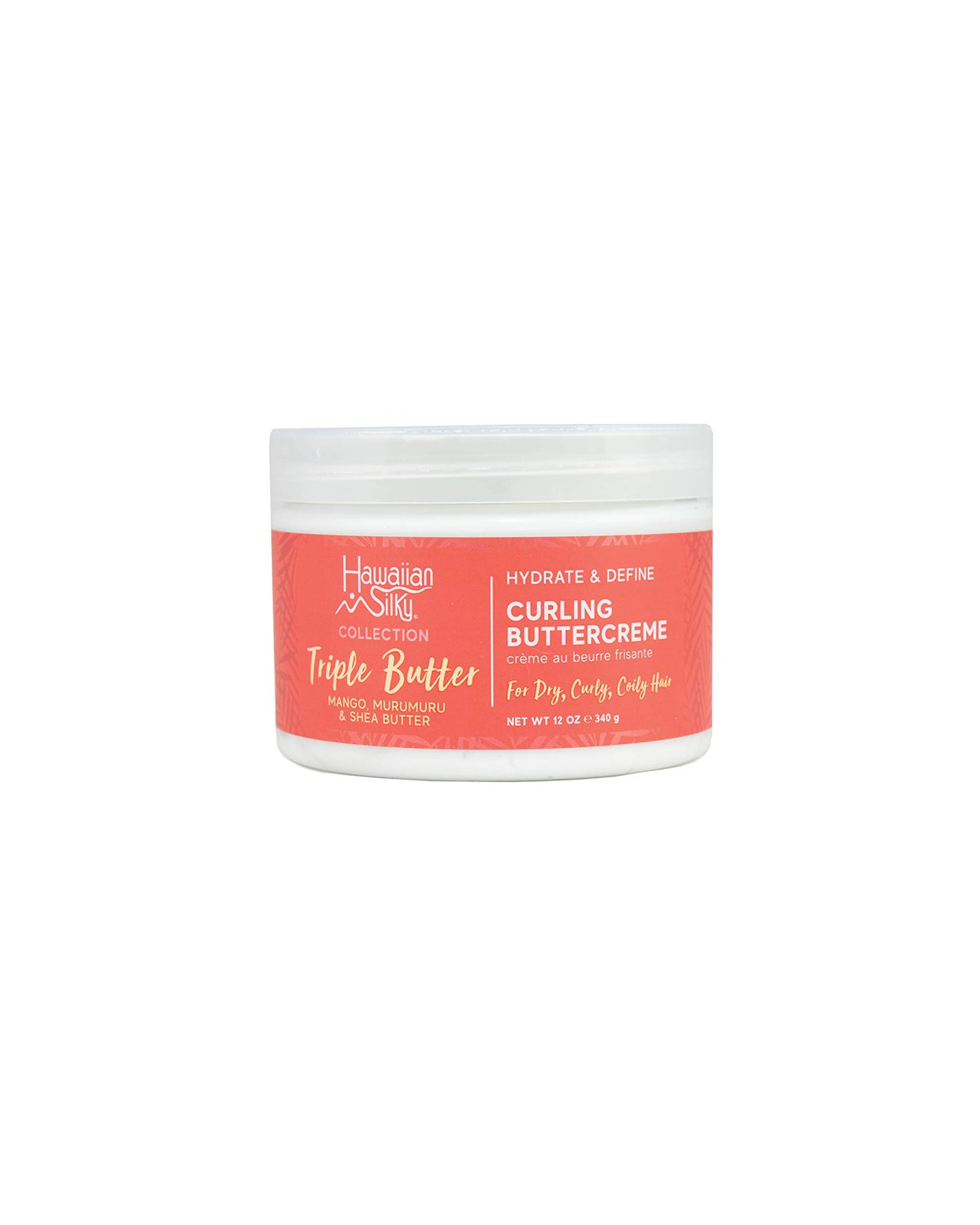 Lavender Hawaiian Silky Mango Murumuru & Shea Butter Curling Creme, 12 fl oz for Frizz-Free Curls with Hydration & Define