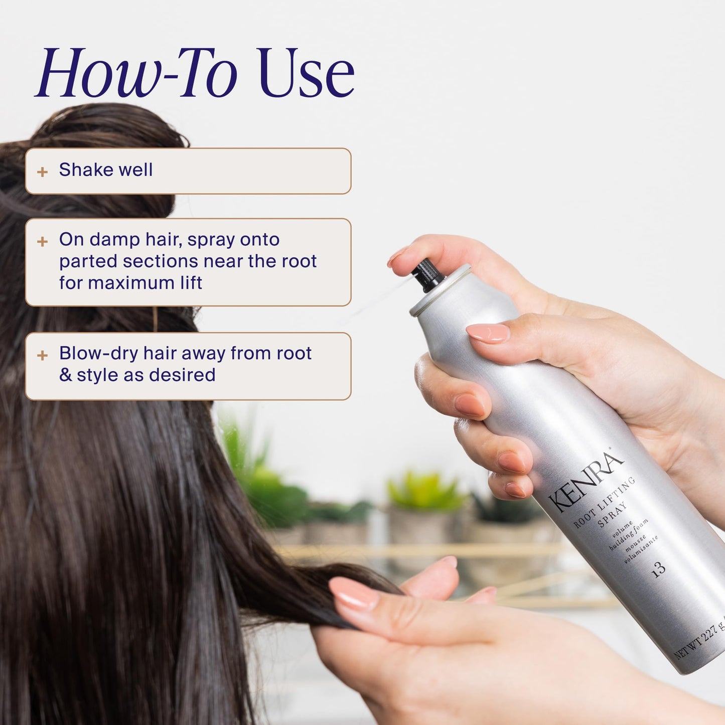 Lavender Kenra Professional Root Lifting Spray 13 | Volumizing Foam | All Hair Types | 8 oz