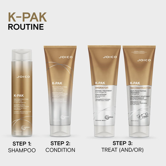 Lavender Joico K-PAK Reconstructor Deep-Penetrating Treatment | For Damaged Hair | Repair & Strengthen Strands | Rebuild & Fortify Damaged Hair | Improve Elasticity | With Keratin & Arginine | 8.5 Fl Oz