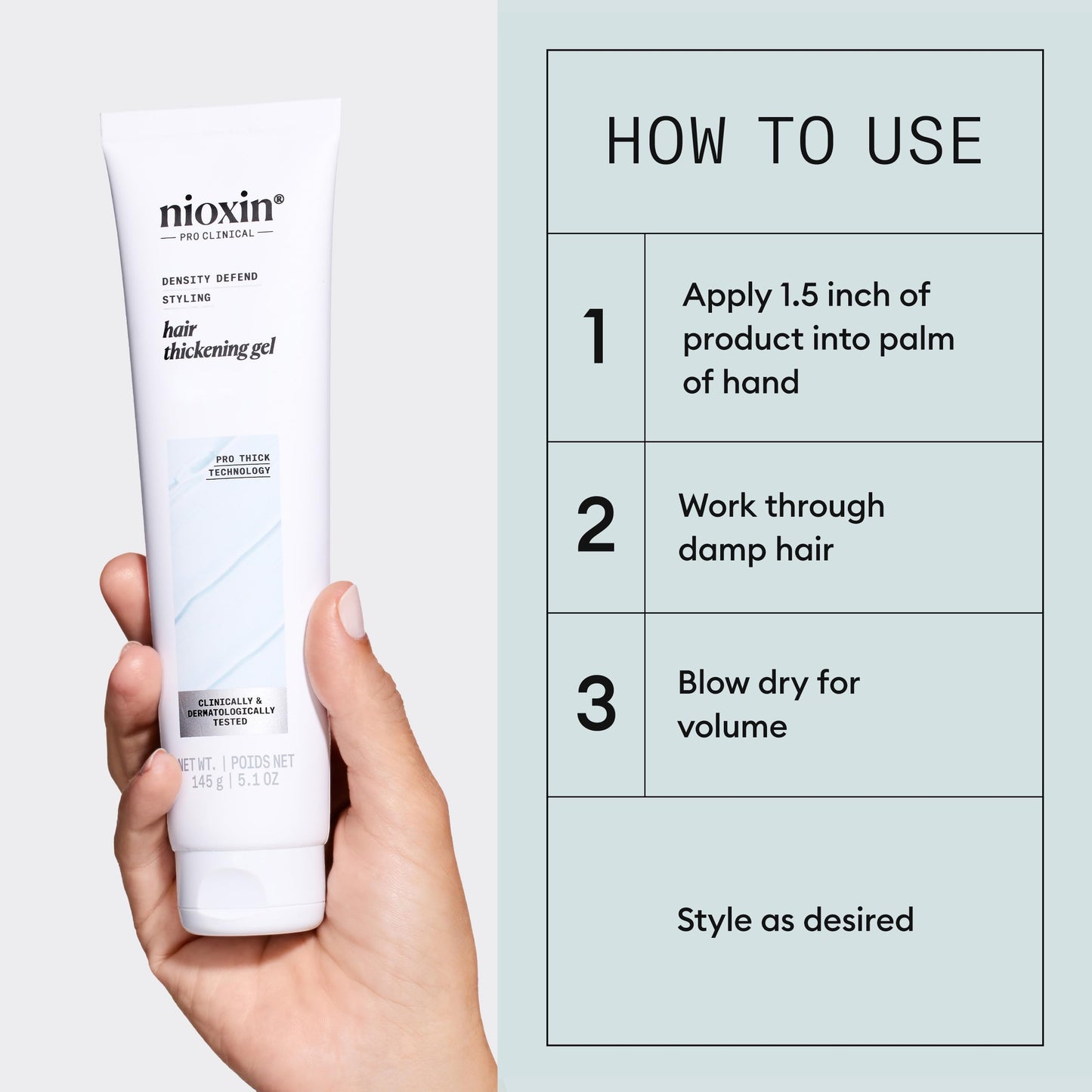Lavender Nioxin Density Defend Hair Thickening Gel | For Volumizing and Fuller Hair| No Stickiness or Stiffness | 5.1 Fl Oz