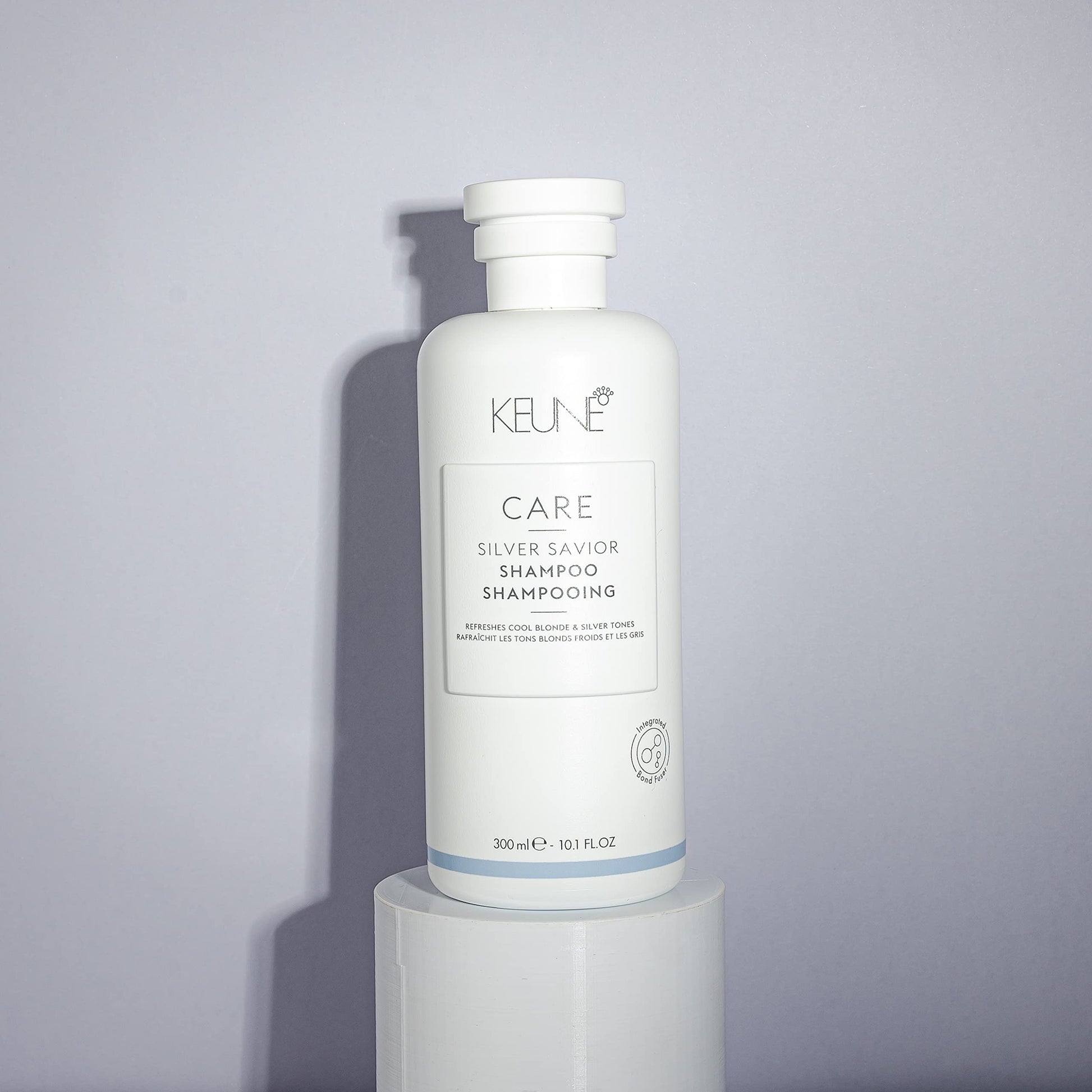 Light Gray KEUNE Care Silver Savior Shampoo, Toning & Brightening Cleanser for Blonde & Grey Hair, 10.1 Fl Oz