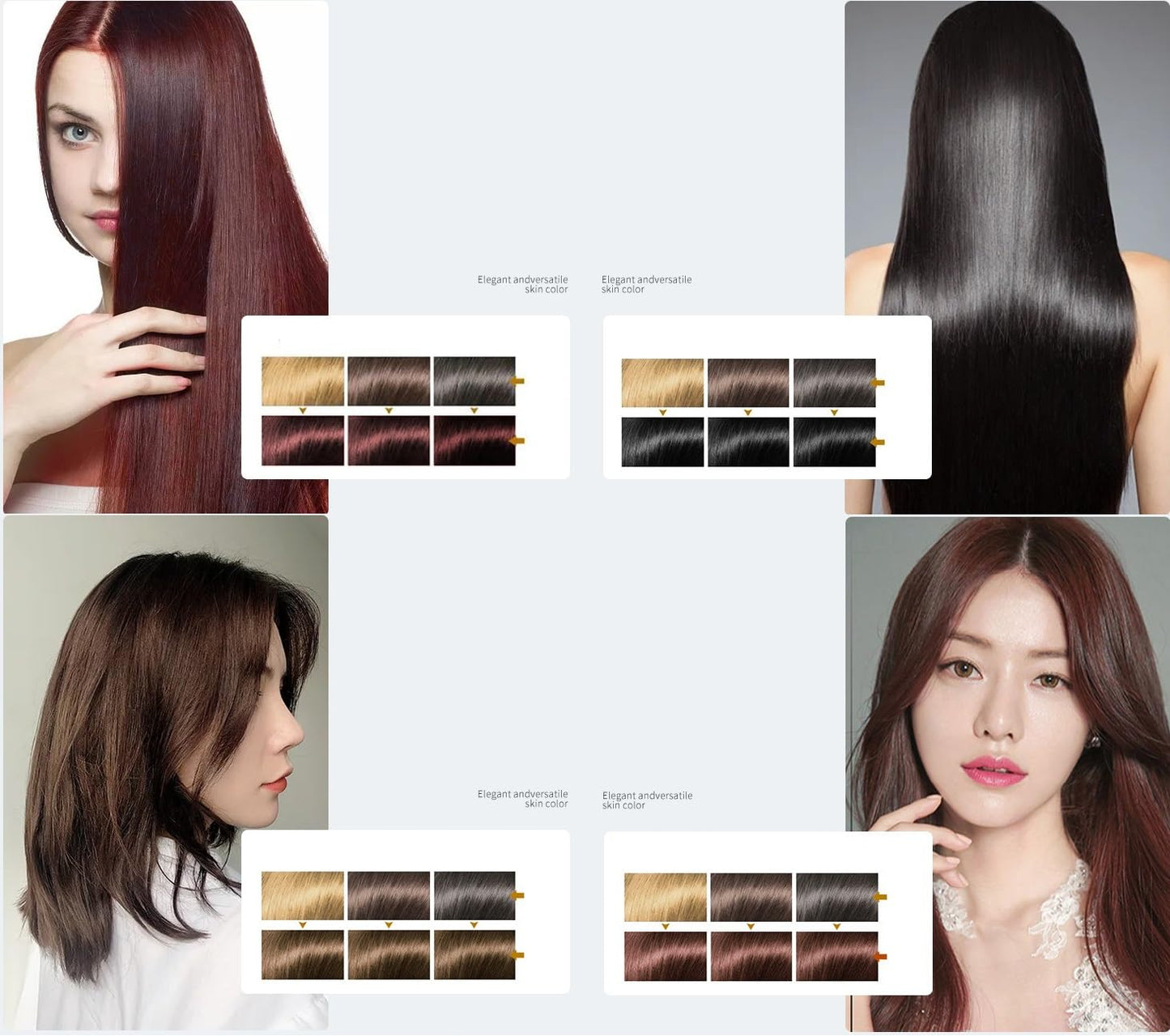 Alice Blue 200 ML Natural Plant Bubble Hair Dye, for Grey Hair Color Dye Shampoo.