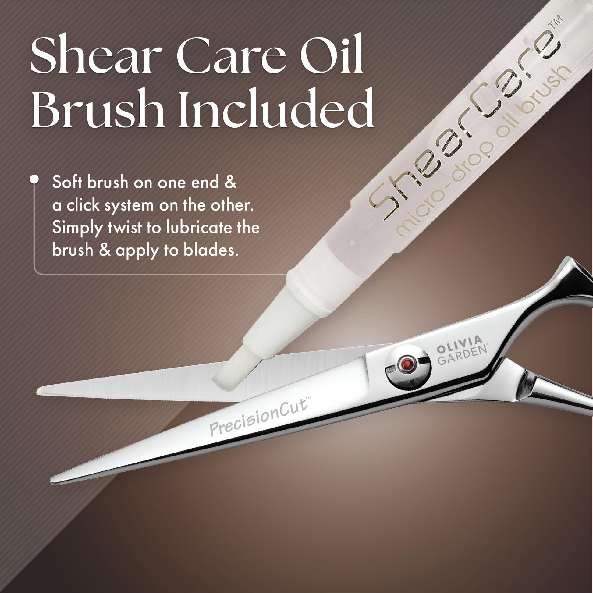 Dim Gray Olivia Garden PrecisionCut Professional Hairdressing Shears Intro Case - With The Edge Razor - 6 Items, 5"
