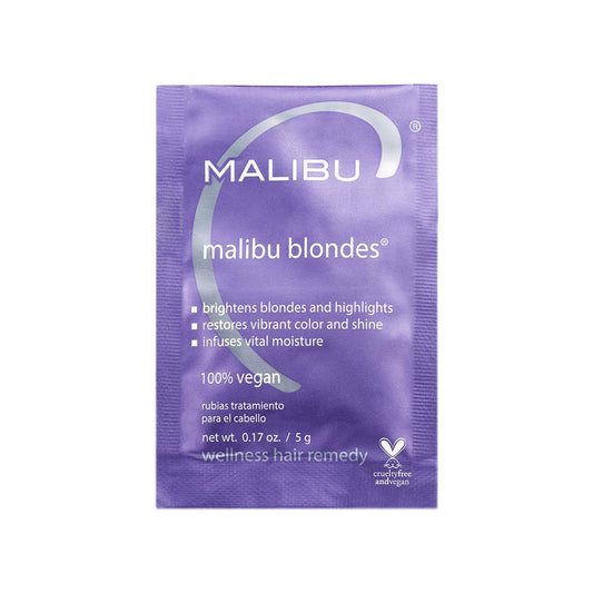 Medium Purple Malibu C Blondes Wellness Remedy - Removes Discoloration from Bleached, Highlighted or Natural Blonde Hair + Restores Vibrance and Shine with Vitamin C Complex (1 Packet)