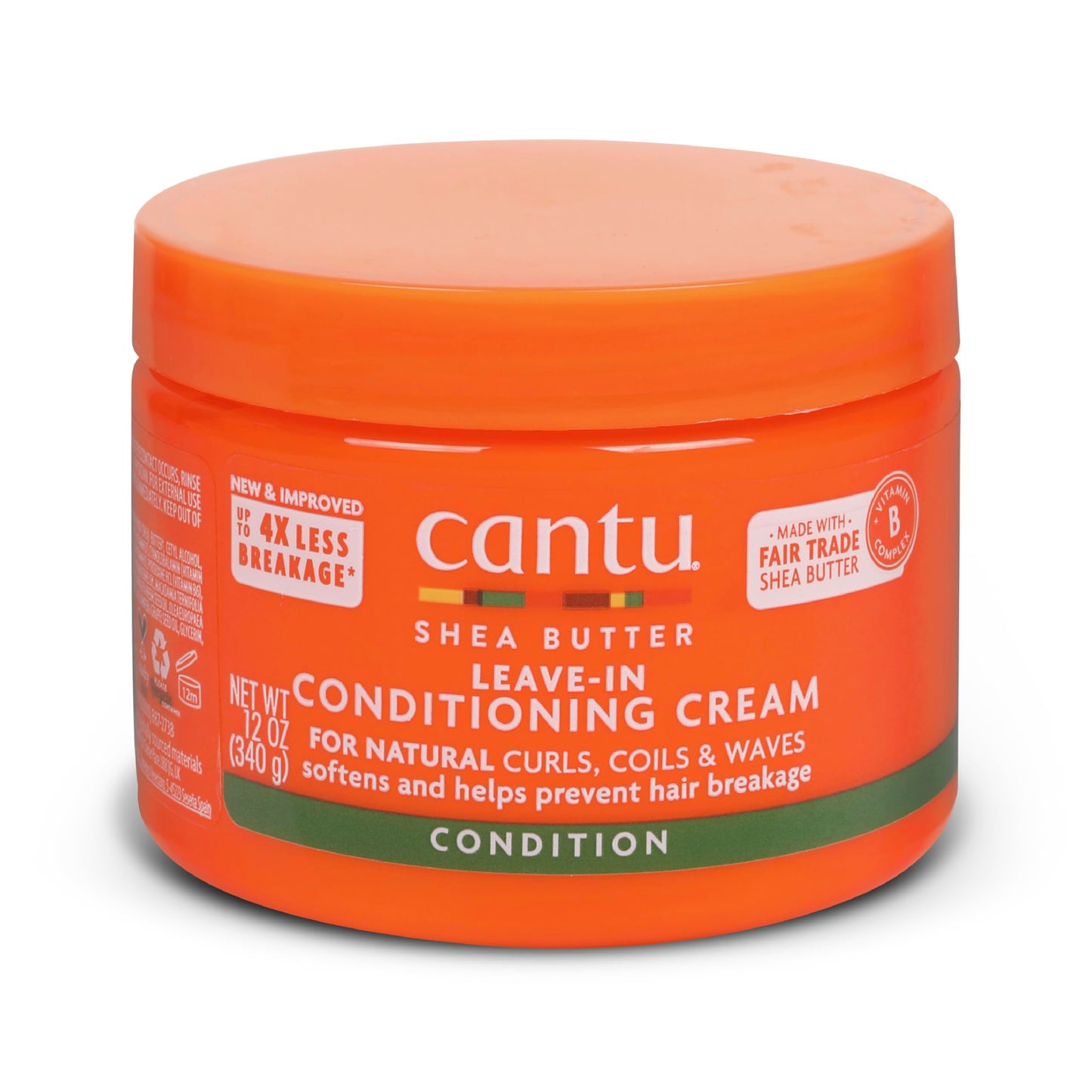 Tomato Cantu Shea Butter for Natural Hair Leave in Conditioning Cream, 12 Oz