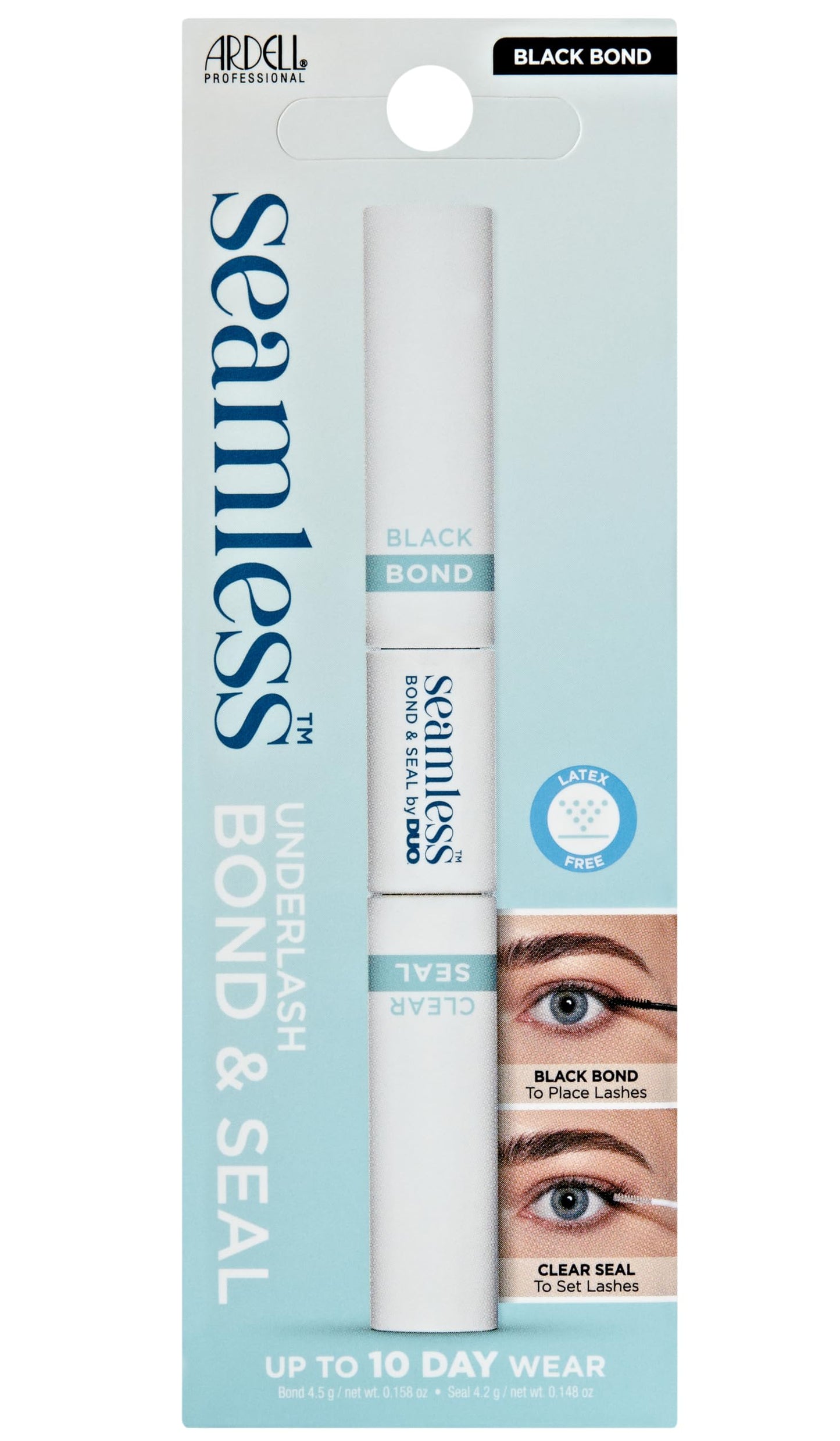 Light Gray Ardell Seamless Eyelash Extension Bond & Seal, Long-Lasting Lash Adhesive and Sealant for Everyday Use