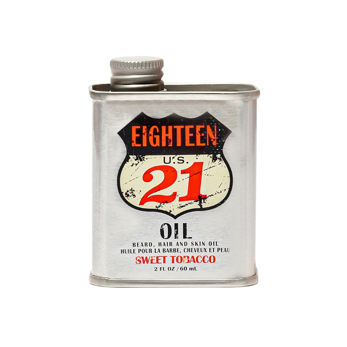 White Smoke 18.21 Man Made Hair, Skin & Beard Oil for Men Sweet Tobacco Scent - Non-Greasy, Conditioning Balm with Castor Seed, Jojoba, and Argan Oils - Premium Tattoo and Mustache Care Products 2oz