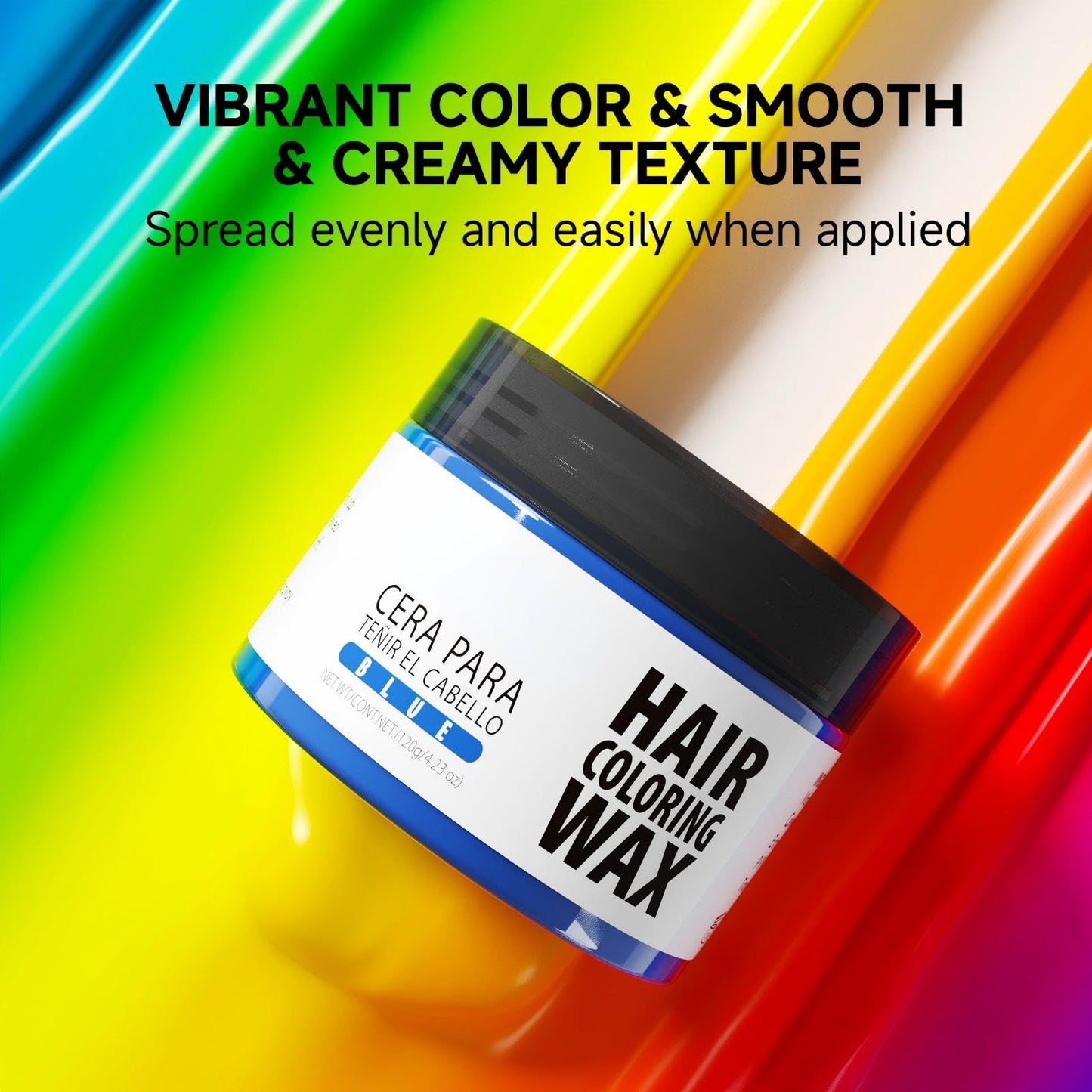 Gold Gowwim Hair Wax Color, Temporary Hair Dye Color Wax Natural Hold & Non - Greasy for Women & Men 4.23 Oz Brown