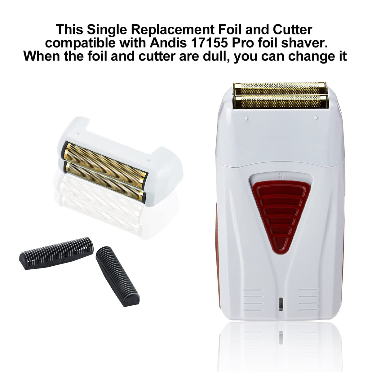 White Smoke 3 Pack Shaver Replacement Foil and Cutters compatible with