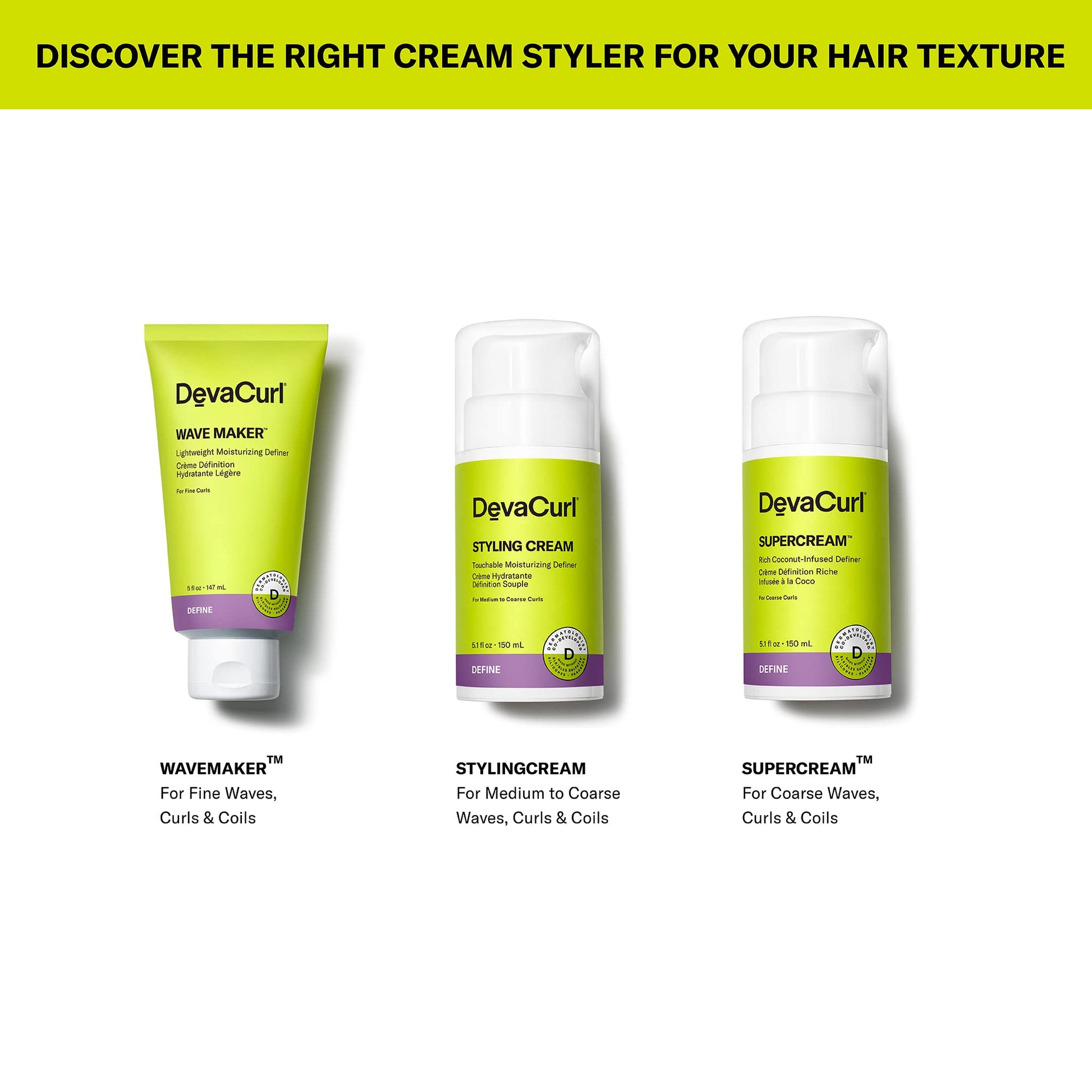 White Smoke DevaCurl Styling Cream Touchable Rich Moisturizing Definer, Citrus Zest, 5.1 fl. oz | Maintains Moisture | Hydrates and Smoothes Curls