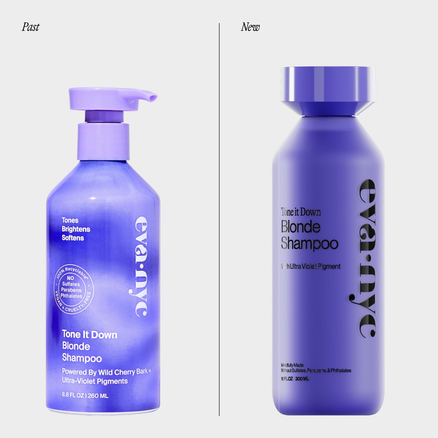 Lavender Eva NYC Purple Shampoo for Toning Blonde Hair - Gentle Formula for Blonde, Gray + Lightened Hair - Adds Shine + Softens - Anti-Brass Formula for Salon Fresh Results - Ginger Rose Scent - 10 fl oz