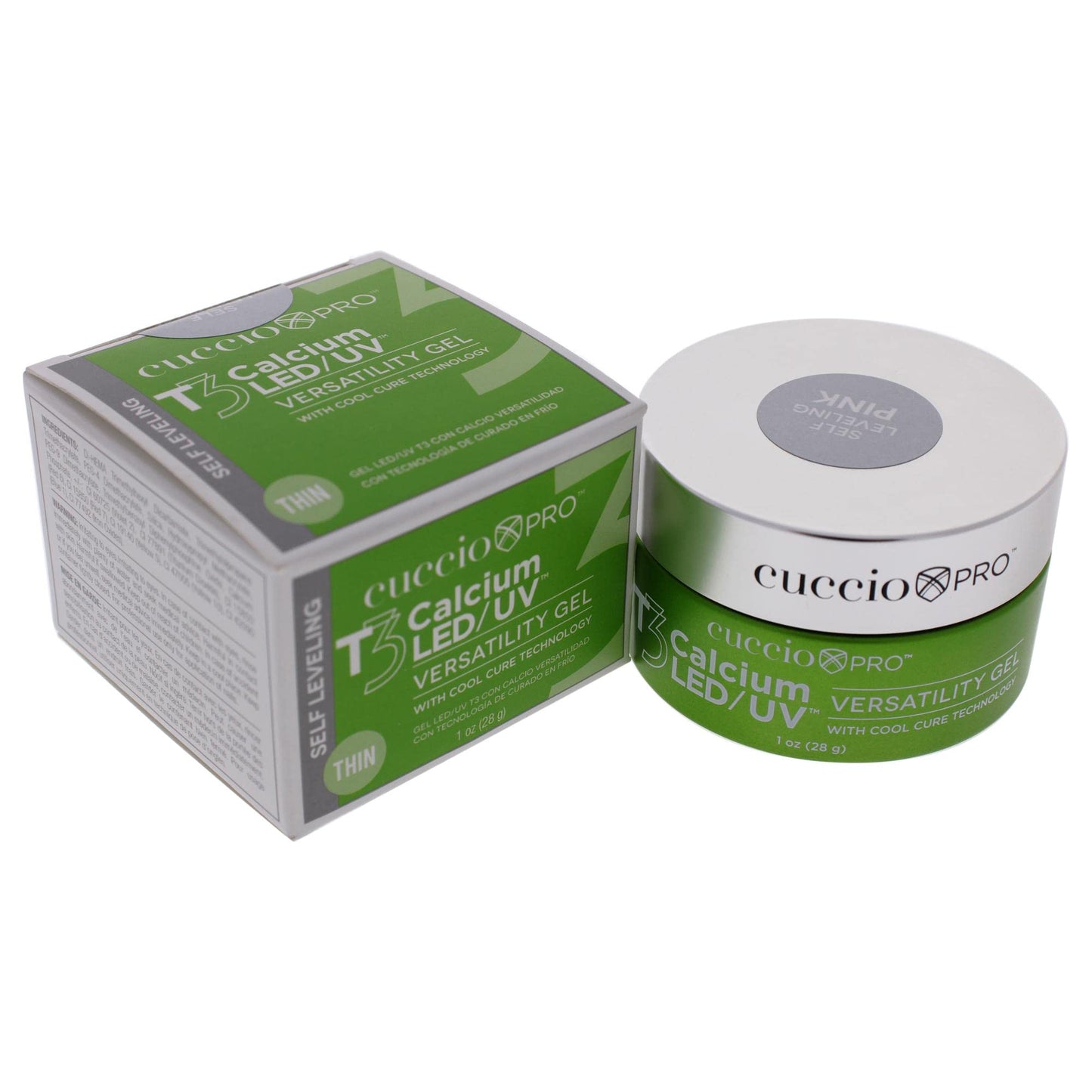 White Smoke Cuccio Pro T3 LED/UV Cool Cure Versatility Gel - Self-Levelling Gel With Calcium - Incredibly Flexible - Strong Adhesion - High Shine Finish - Fast Application - Pink - 1 Oz Nail Gel