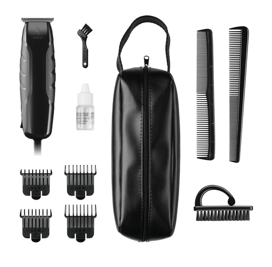 White Smoke Andis 30285 Headliner II Hair Cutting Trimmer Kit – 11 Piece Set, Carbon Steel T-Blade, Corded Electric, Professional Grooming Performance
