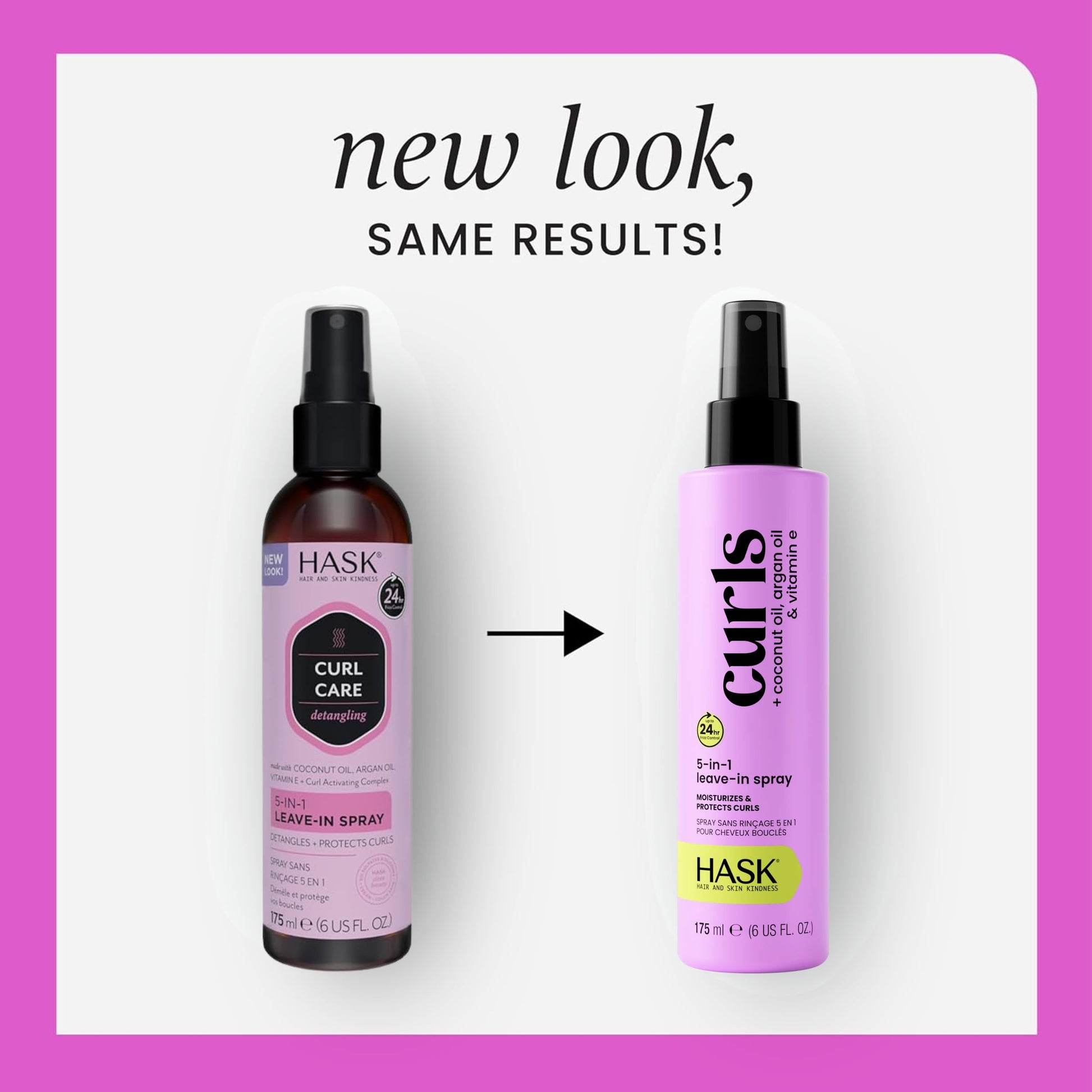 White Smoke HASK CURL CARE 5-IN-1 Leave-In Spray Conditioner 2 Piece Bundle- vegan formula, cruelty free, color safe, gluten-free, sulfate-free, paraben-free