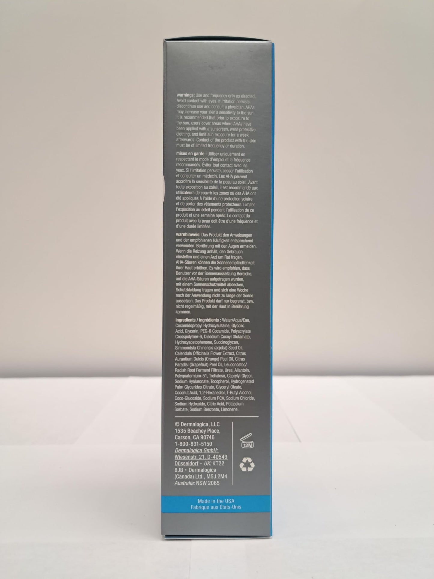 Gray Dermalogica Daily Glycolic Cleanser, Face Wash with Glycolic Acid and AHA, Removes Buildup and Brightens Skin Tone, 5.1 Fl Oz