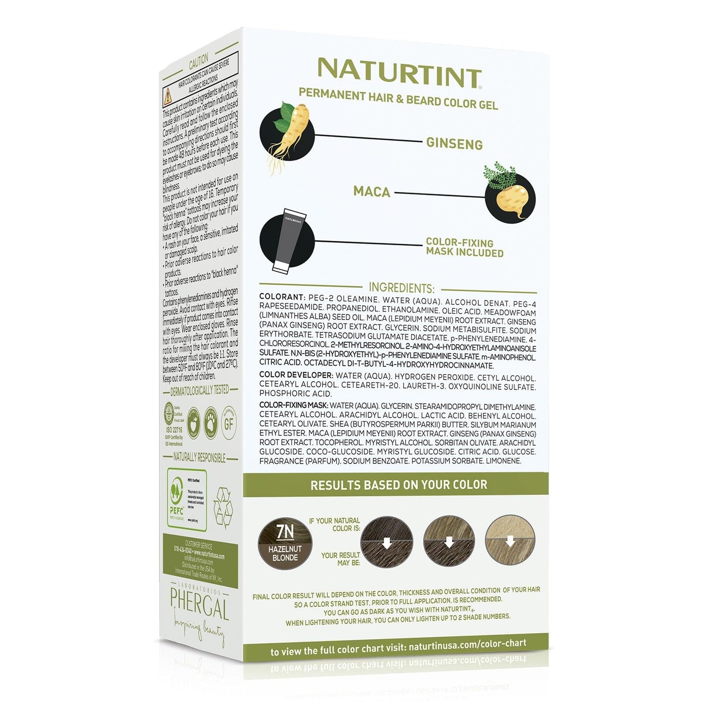 White Smoke Naturtint Mens Permanent Hair Color for Hair Beard and Mustache (7N Men's Hazelnut Blonde)