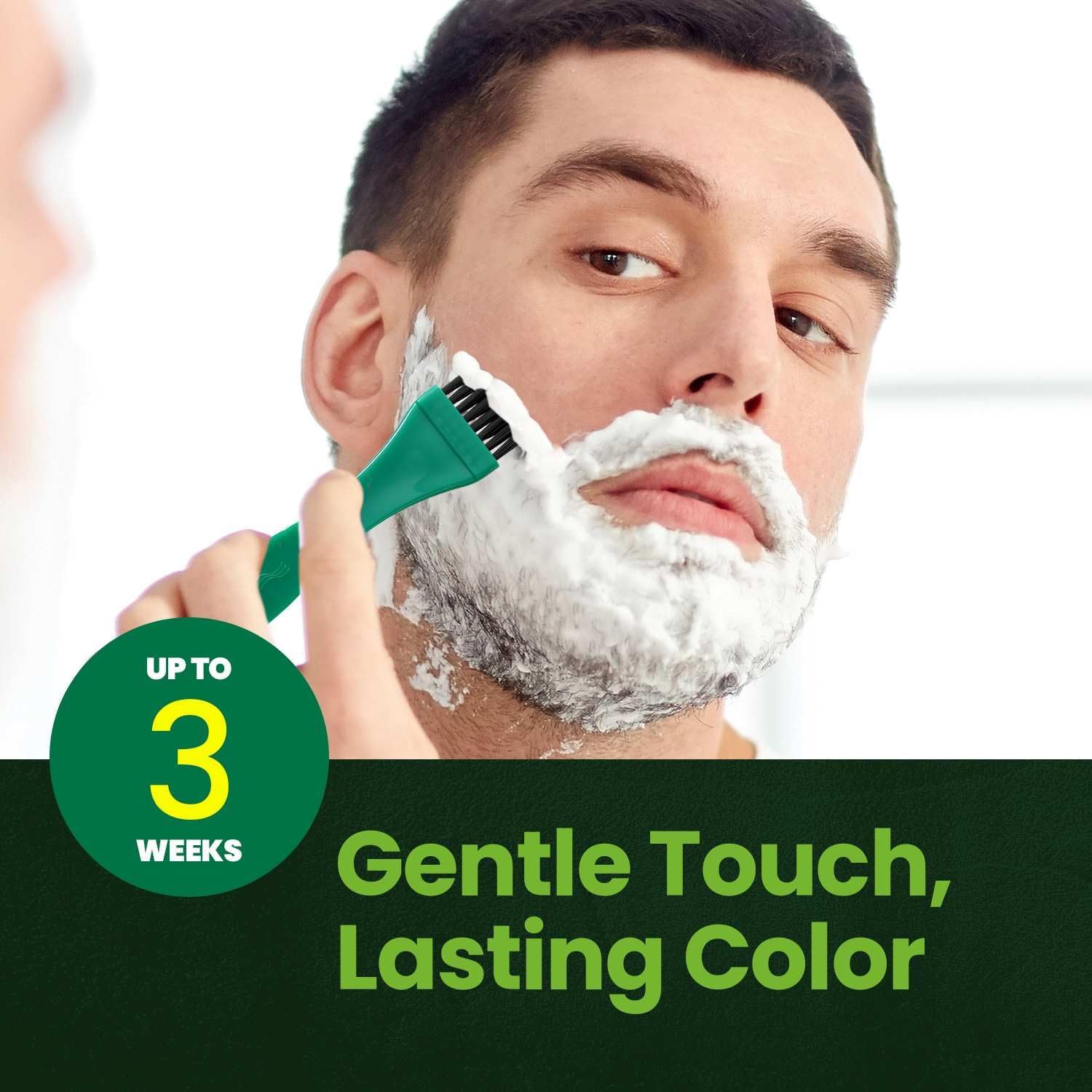 White Smoke Herb For Men Mustache & Beard Dye (Nature Black, 1 Pack), PPD-Free Ammonia-Free, Vegan with Natural Ingredients, Gentle for Sensitive Skin, No Skin Irritation