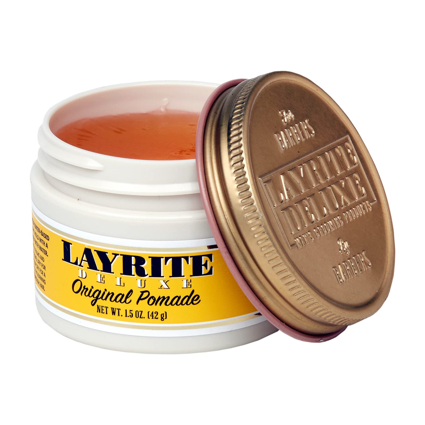 White Smoke Layrite Original Pomade, Yellow, 1.5 Oz