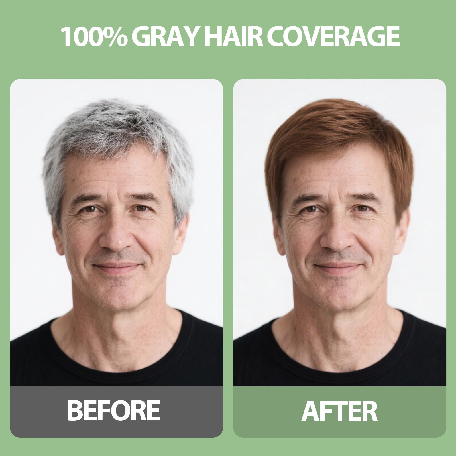 White Smoke FARNDU Light Brown Hair Dye Shampoo 3 in 1 with Argan Oil – 10-15 Min Gray Coverage, Natural Instant Hair Color Shampoo for Women and Men, Ammonia & Paraben Free, Long-Lasting Up to 6 Months