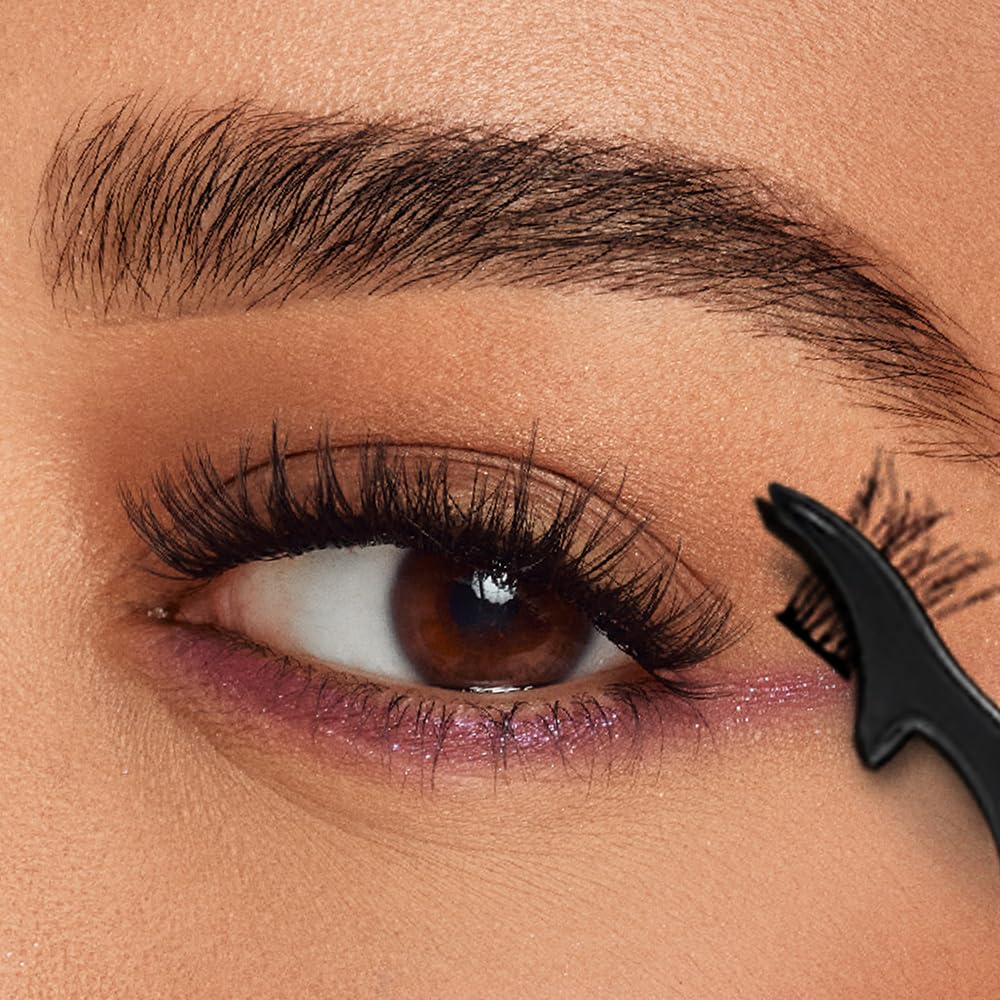 Dark Salmon Ardell Naked Press On Lashes Pre-Glued Underlash Cluster Eyelash Extensions - Self Adhesive Eyelashes, Soft Volume, No Glue Needed Lash Clusters, DIY Lash Extension Kit