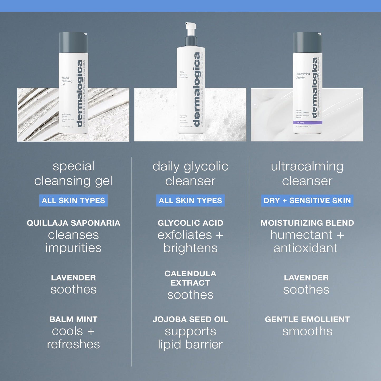 Slate Gray Dermalogica Special Cleansing Gel Gentle-Foaming Face Wash for Women and Men - Leaves Skin Feeling Smooth And Clean, 16.9 Fl Oz
