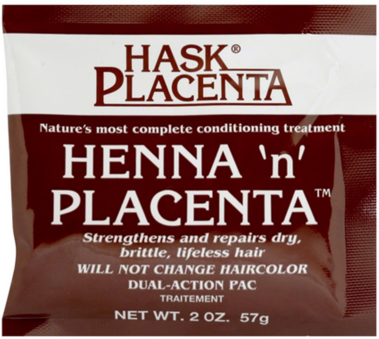 Black Hask Henna 'N' Placenta Conditioning Treatment Packet 2 oz (33105B)
