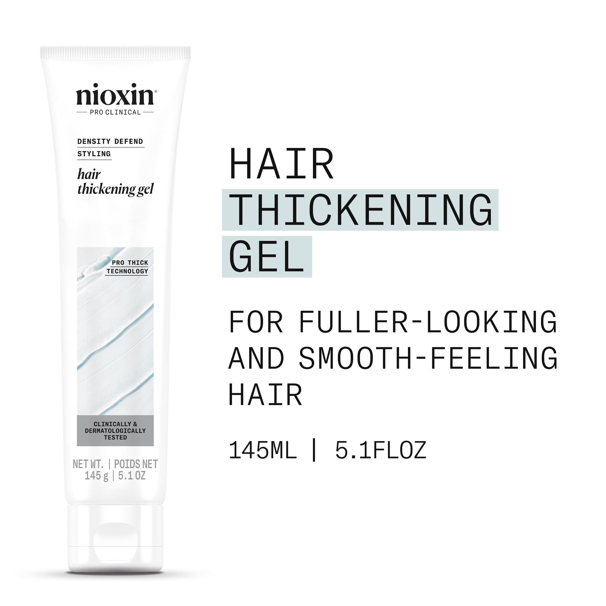 White Smoke Nioxin Density Defend Hair Thickening Gel | For Volumizing and Fuller Hair| No Stickiness or Stiffness | 5.1 Fl Oz