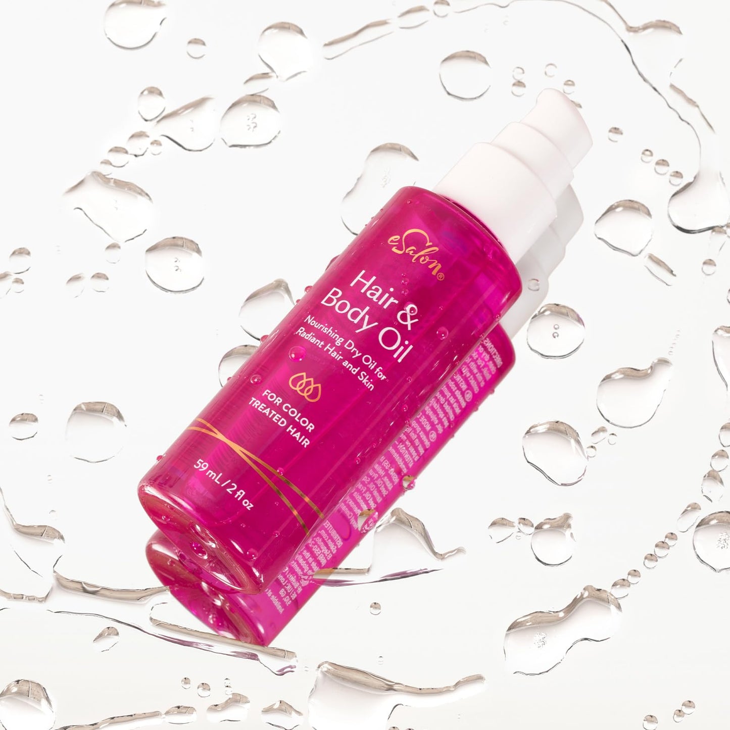 White Smoke eSalon Hair and Body Oil, Nourishing Dry Oil for Color Treated Hair, Radiant Hair and Skin Care, 59ml/2fl oz