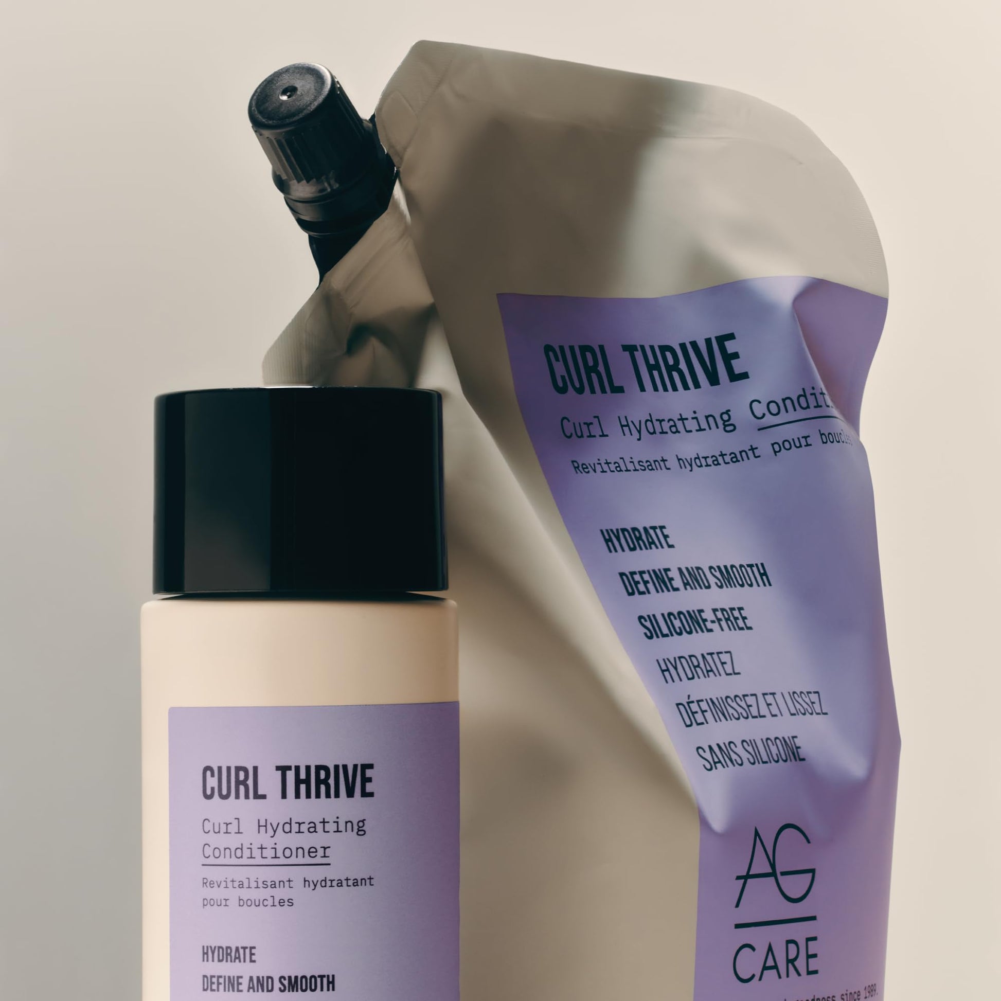 Gray AG Care Curl Thrive Protein Conditioner for Curly Hair - Ultra-Hydrating Moisture Conditioner for Defined, Healthy Curls, 8 Fl Oz