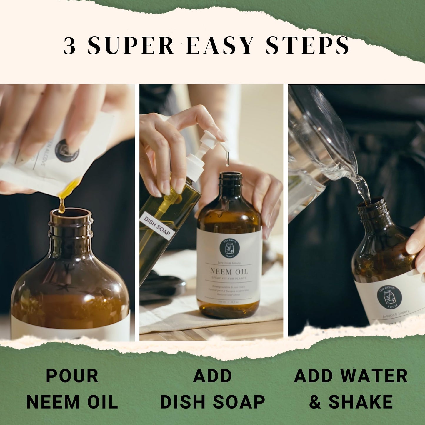 Seashell 100% Cold Pressed Neem Oil Spray Refill for Indoor and Outdoor Garden Plants, Makes 80 fl oz | The Green Alcove…