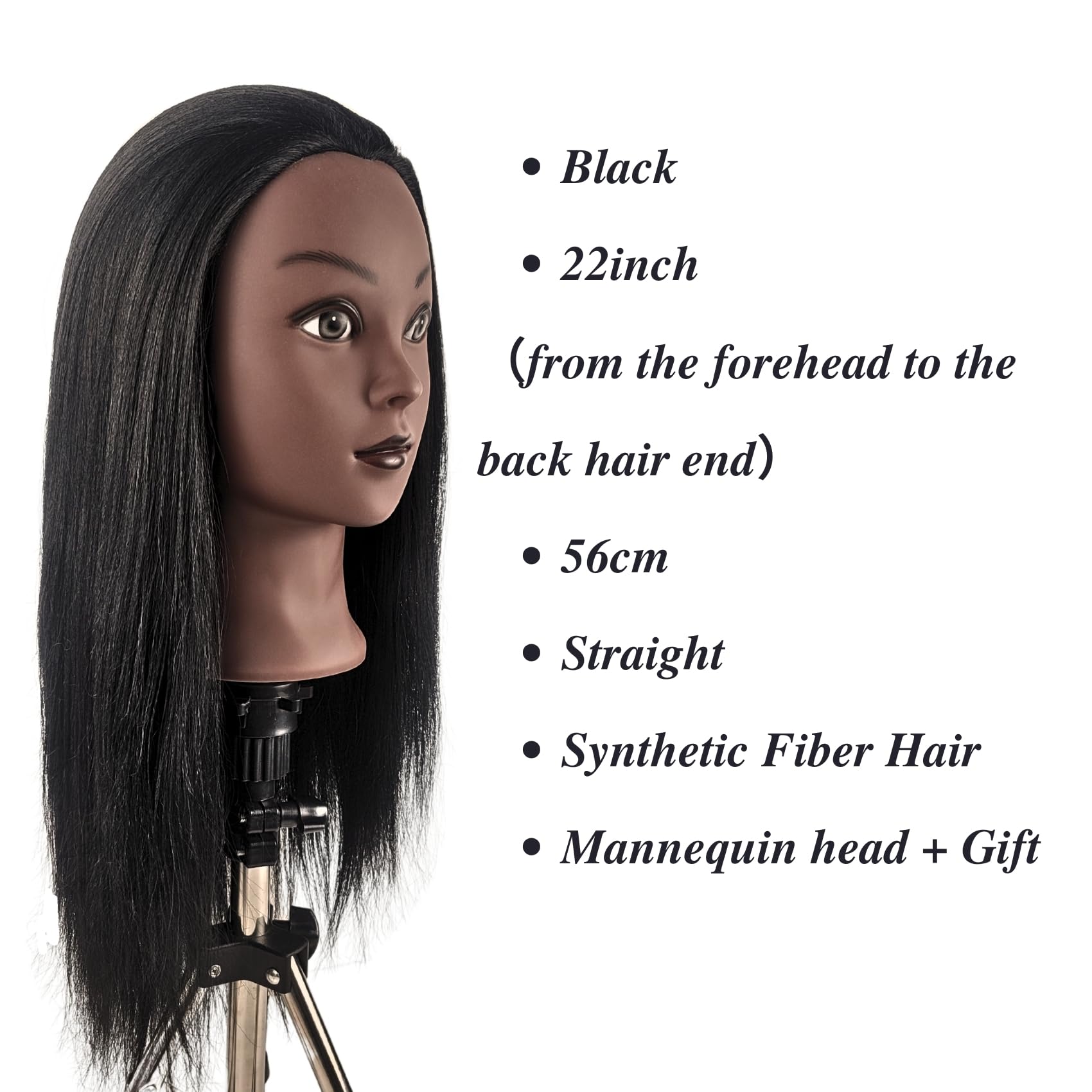 White Smoke Mannequin Head with Hair for Braiding 16 Inch Practice Hair Mannequin Head for Hairstyling Traning Manikin Doll