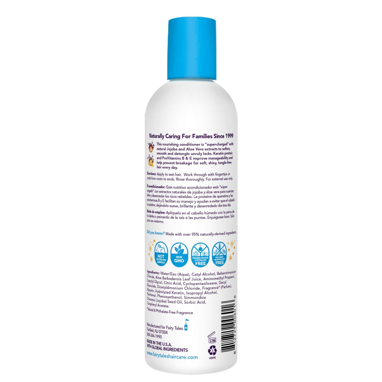 White Smoke Fairy Tales Tangle Tamer Super Charge - Detangling Conditioner for Kids - Paraben Free, Sulfate Free, Gluten Free, Nut Free - 12 oz