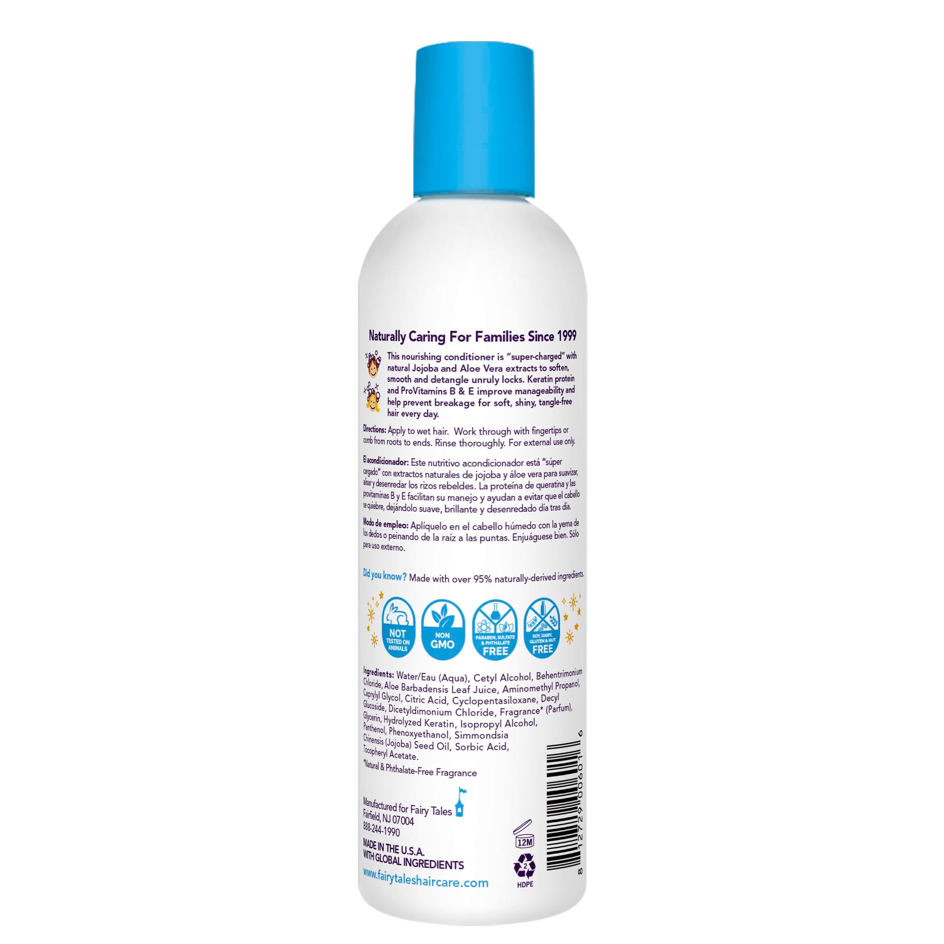 White Smoke Fairy Tales Tangle Tamer Super Charge - Detangling Conditioner for Kids - Paraben Free, Sulfate Free, Gluten Free, Nut Free - 12 oz
