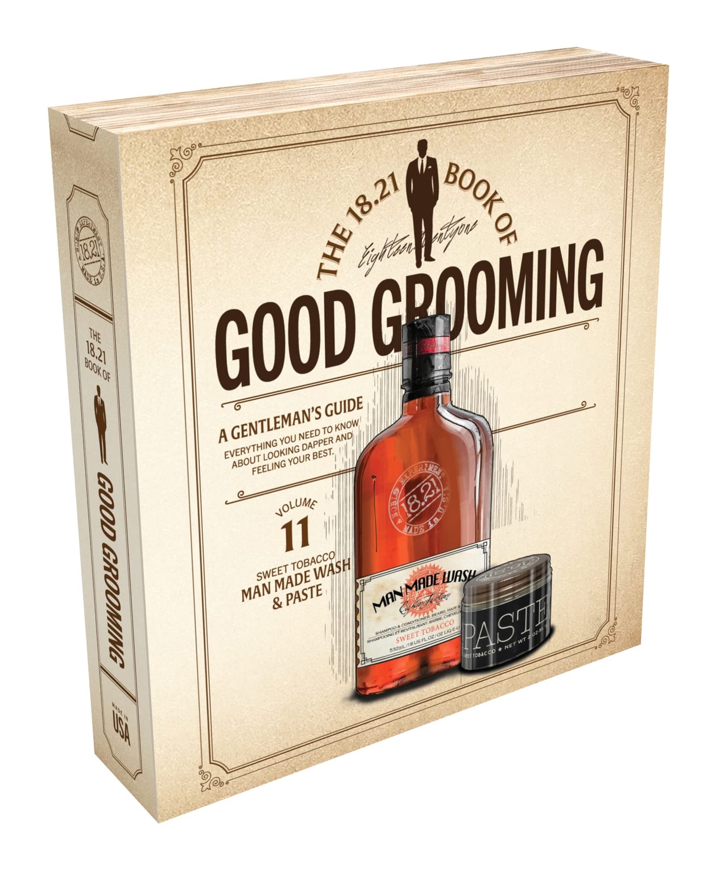 White Smoke 18.21 Man Made Men's Book of Good Grooming Gift Set Volume 11,1 Count (Pack of 1)