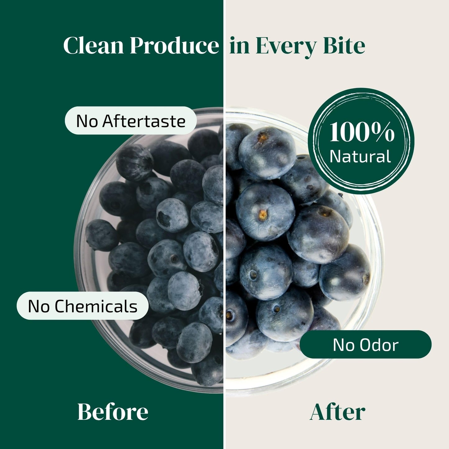 Dark Slate Gray The Green Alcove Fruit and Vegetable Wash Powder - Produce Cleaner - Removes Dirt & Residue - 4.2 oz