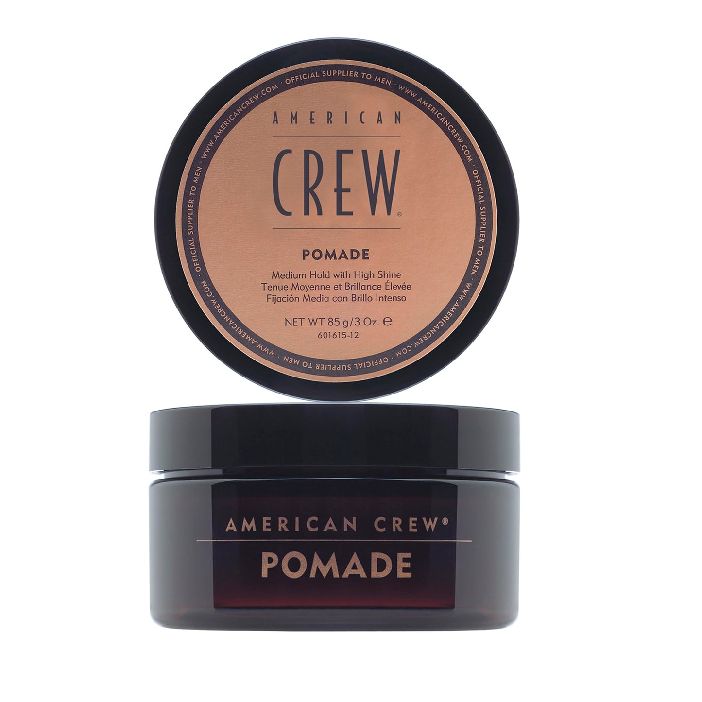 White Smoke American Crew Men's Hair Pomade (OLD VERSION), Medium Hold with High Shine, 3 Oz (Pack of 1)