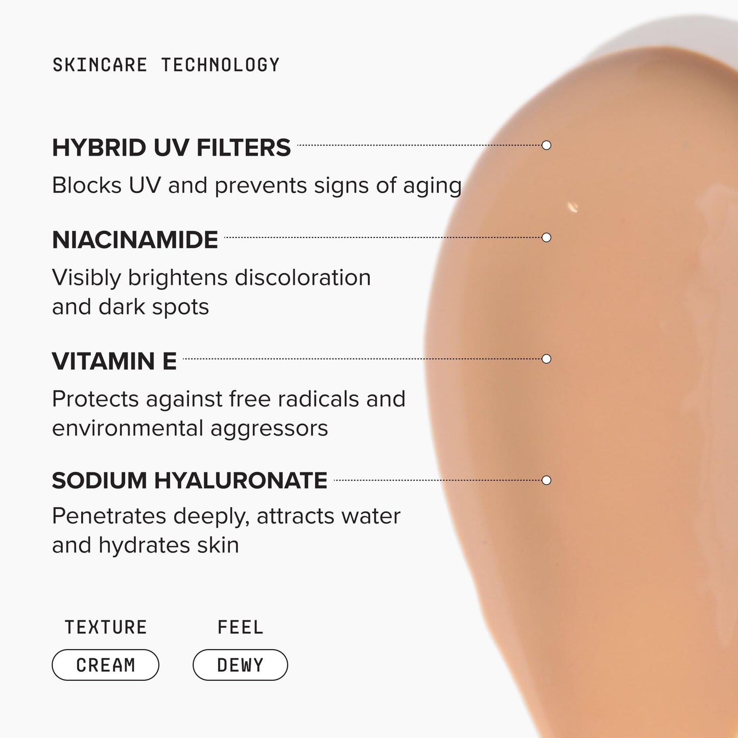 White Smoke DRMTLGY Universal Tinted Moisturizer SPF 46 – Hydrating Dewy Tinted Sunscreen for Face with Zinc Oxide & Octinoxate – Niacinamide & Hyaluronic Acid – Broad Spectrum Lightweight Daily SPF, 1.7 oz