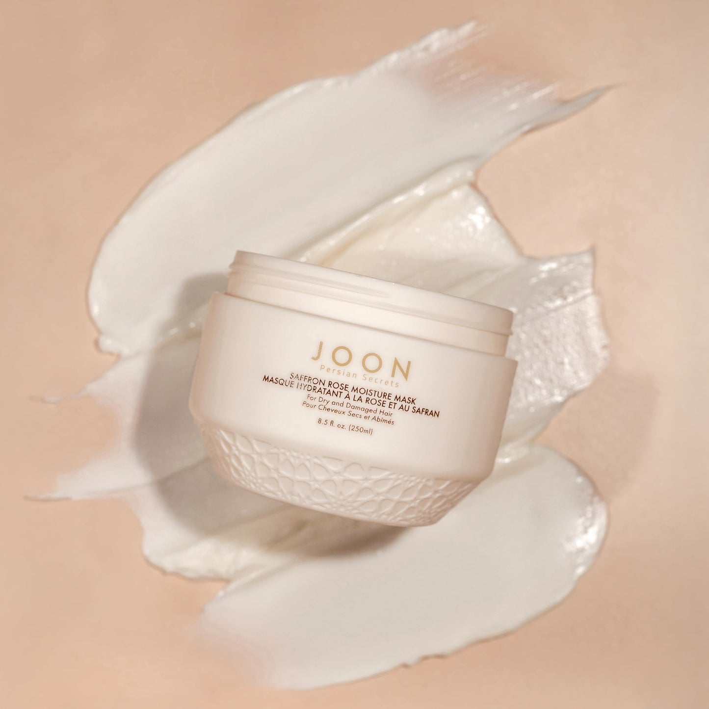 Gray Joon Persian Secrets Saffron Rose Moisture Mask, 8.5 fl. oz., Hair Treatment for Dry and Damaged Hair, Sulfate and Paraben Free