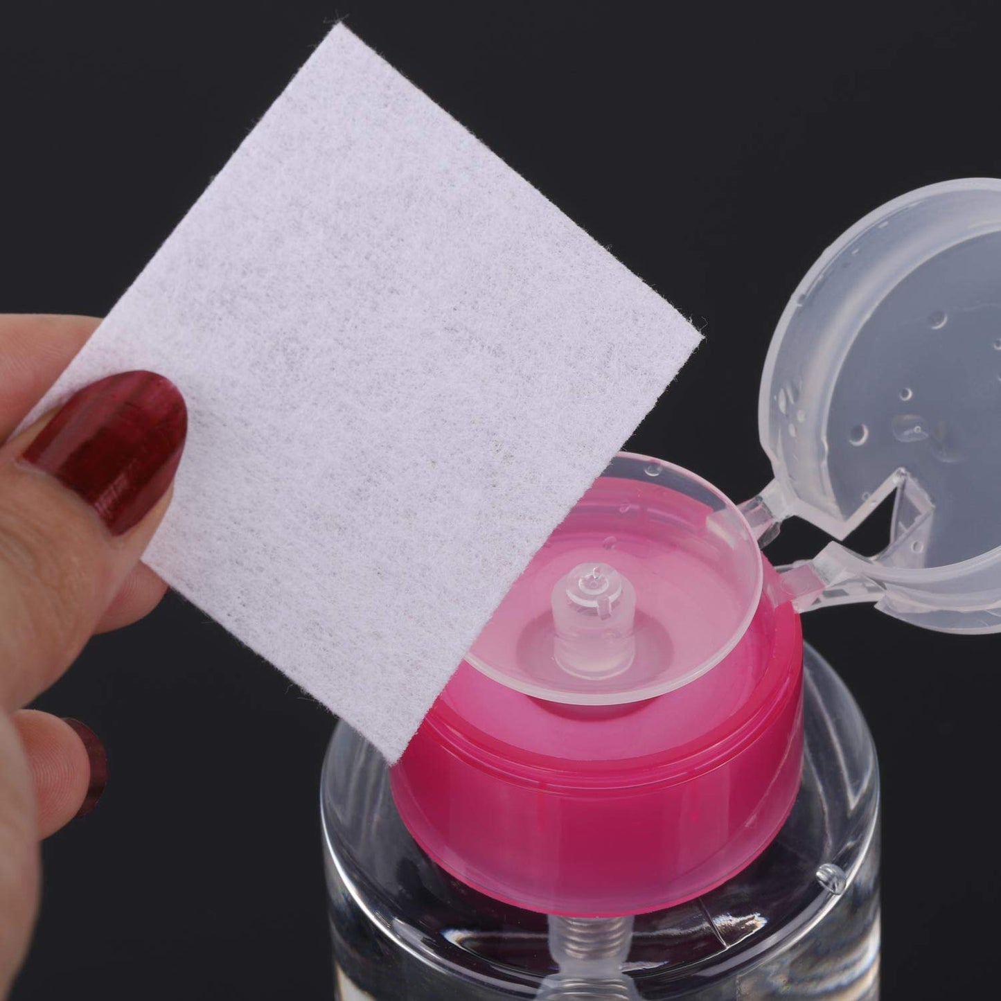 Dark Slate Gray 960 pcs Lint Free Nail Wipes Cotton Pads Remover to Soak Off Acrylic Gel Nail Polish with Pumb Bottle Dispenser and 1 Cuticle Pusher Tbestmax