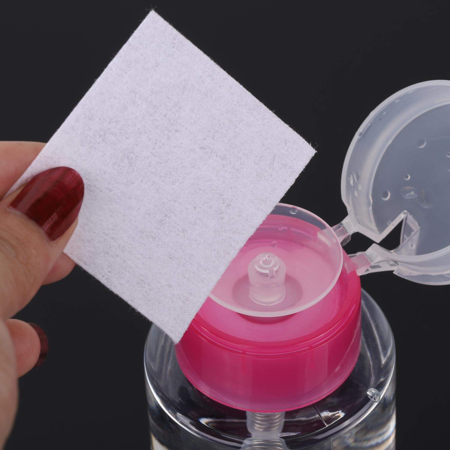 Dark Slate Gray 960 pcs Lint Free Nail Wipes Cotton Pads Remover to Soak Off Acrylic Gel Nail Polish with Pumb Bottle Dispenser and 1 Cuticle Pusher Tbestmax