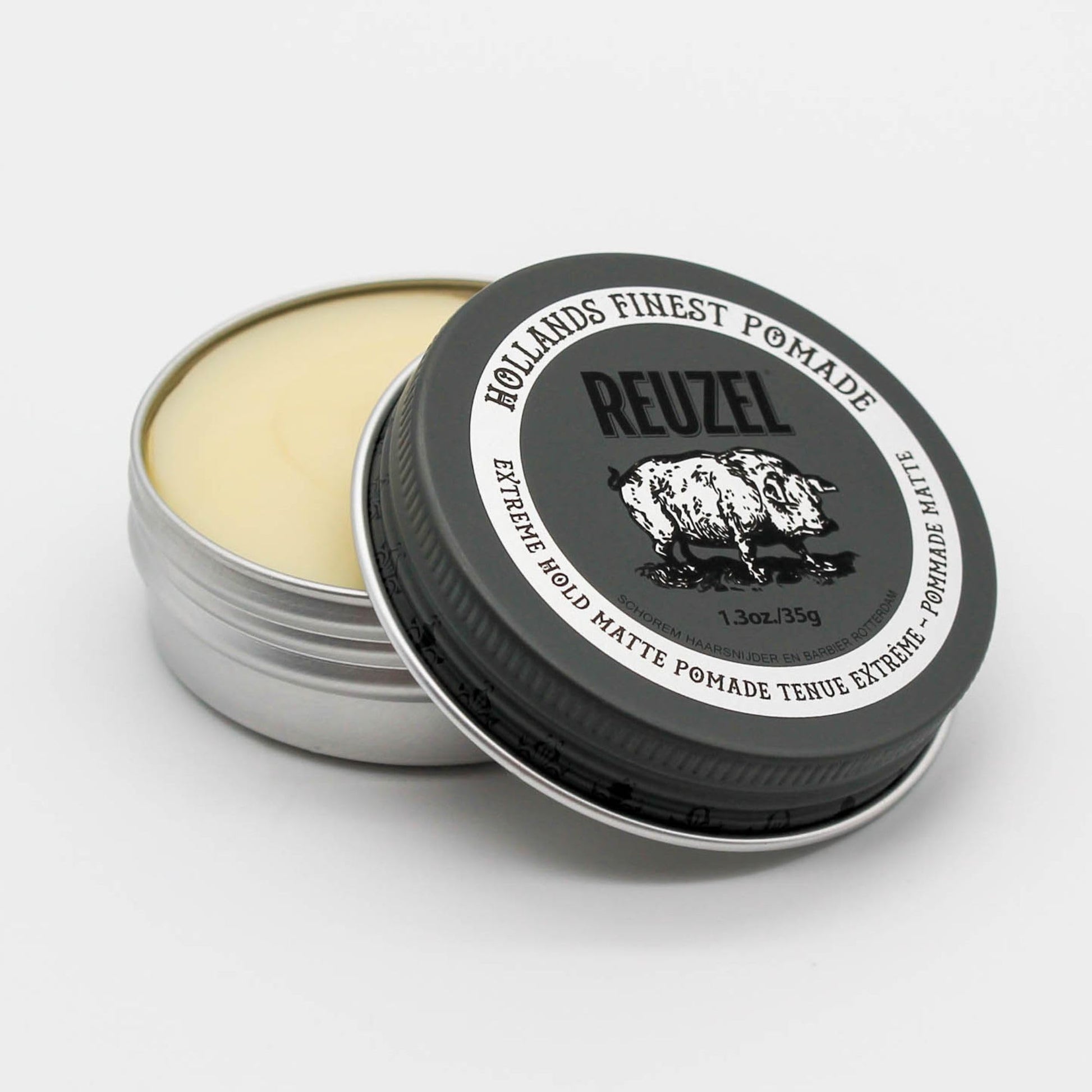 Lavender REUZEL Extreme Hold Matte Pomade, Strongest All Day Hold, Water Soluble Styling, Matte Finish & Flake Free, Easy To Wash Out, For All Hair Types