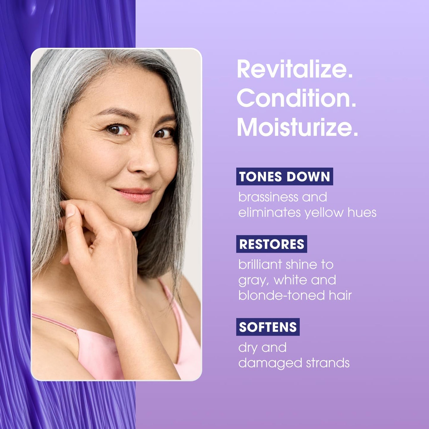 Thistle One 'n Only Shiny Silver Purple Shampoo - Argan Oil Toning Hair Shampoo for Blonde, Gray, White & Highlighted Hair - Moisturizes, Brightens & Reduces Brassiness (1 Liter)