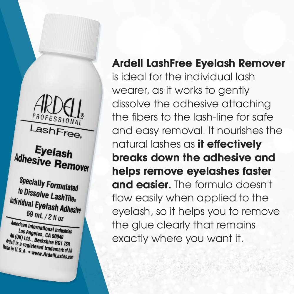 White Smoke Ardell LashFree Lash Remover - Gentle Lash Glue Remover for Lash Extension, Eyelash Adhesive Remover Gel, Professional Lashes Care Solution